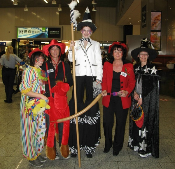 Gruppenbild Team Lange beim Fraport Servicetag Flughafen Frankfurt